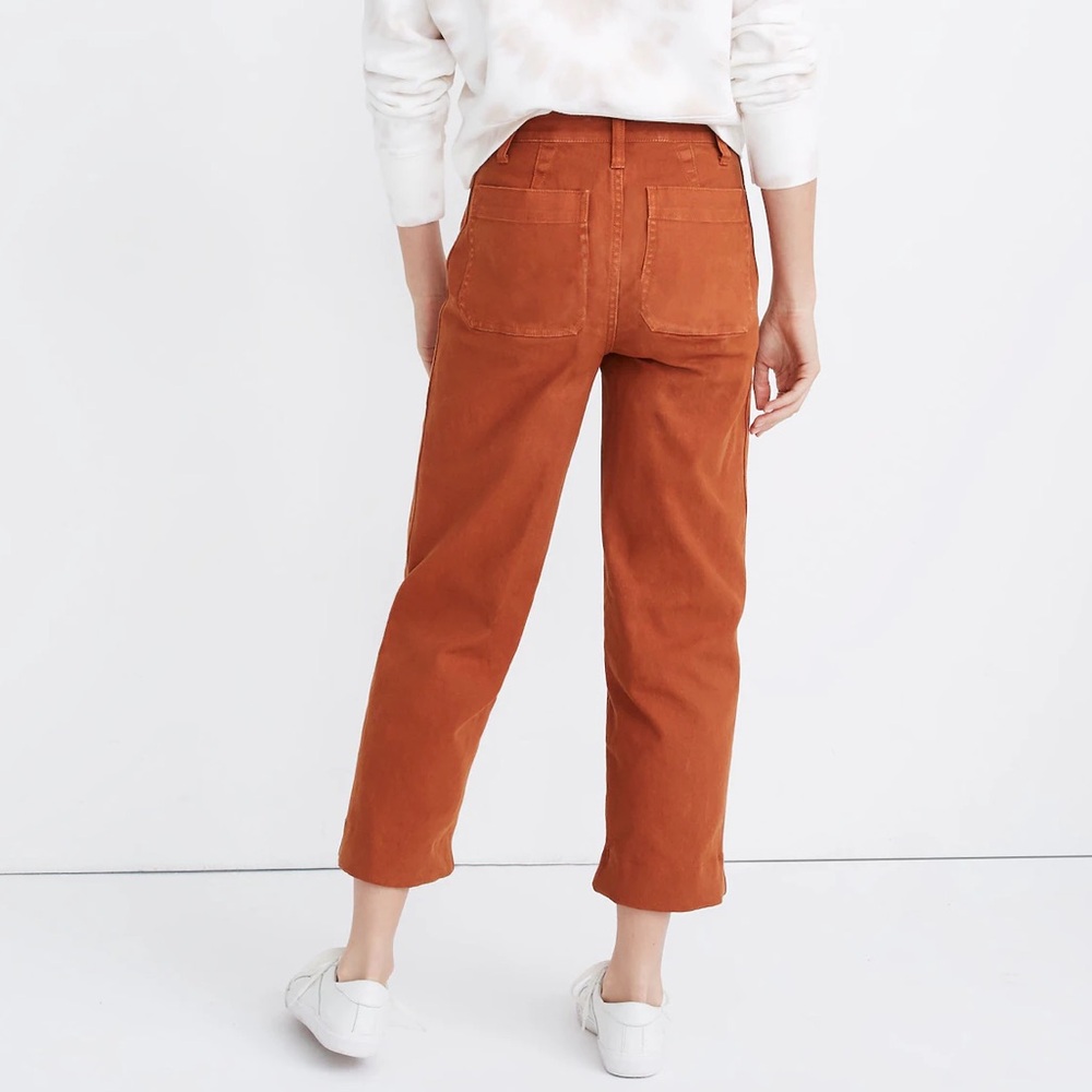 Madewell Slim Emmett Wide-Leg Crop Pants - Picture 3 of 10